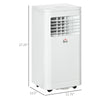 8,000 BTU Portable Air Conditioner Home AC Unit with Dehumidifier & Fan Mode, with Remote,Cools 161Sq Ft, 24H Timer, Black