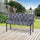 Outdoor Tufted Bench Cushions, 3-Seater Replacement for Swing Chair, Patio Sofa/Couch, Dark Gray