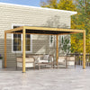 Aluminum Louvered Pergola with Adjustable Roof, 10' x 13' Hardtop Gazebo for Patio, Deck, Garden, Yard, Beach