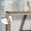 Farmhouse Console Table with Storage Shelf, Rustic Sofa Table with Anti-tipper for Living Room, Bedroom and Entryway, Gray