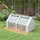 6' x 3' x 3' Portable Greenhouse, Garden Hot House with Two PE/PVC Covers and 2 Roll Up Windows, Clear