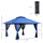 13' x 13' Pop Up Gazebo Instant Canopy Tent Shelter with 2-Tier Roof, Carry Bag, Wight Bags for Outdoor, Garden, Blue