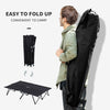 2 Person Folding Camping Cot for Adults, 50" Extra Wide Outdoor Portable Sleeping Cot with Carry Bag, Elevated Camping Bed, Beach Hiking