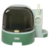 Cat Litter Box with Lid, Covered Litter Box Easy to Clean Open Including openable Front Cover, Litter Scoop, Green