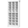 58" Shoe Storage Cabinet with Adjustable Shelves for 27 Pairs, Narrow Shoe Organizer for Entryway, Hallway, White