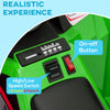 6V Children Battery Operated Car with Back Trailer, Forward Backward, Wear-Resistant Wheels for Ages 18-36 Months, Green