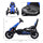 Kids Pedal Go Kart W/ Adjustable Seat, Swing Axle, Blue