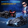 Lamborghini Licensed Kids Ride On Car, 12V Battery Powered Electric Toy Car with Remote Control, Children Toddler Gift for 3-5 Years Old, Black