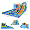 5 in 1 Kids Bounce House with 2 Slides Pool Trampoline Climbing Wall Water Cannon, Outdoor Indoor Inflatable Water Slide, for 3-8 Years Old