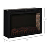 30" Electric Fireplace Insert, Modern Recessed Fireplace Heater with Realistic Flame and Remote Control, Heats 215 Sq. Ft., 750/1500W, Black