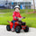 6V Children Ride On Cars with Forward Backward, Kids ATV Four-Wheeler Wear-Resistant Wheels for Ages 18-36 Months, Red