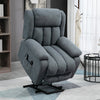 Big and Tall Electric Lift Recliner Chair with Massage for Relaxation-Loving Individuals – Gray Fabric