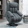 Big and Tall Electric Lift Recliner Chair with Massage for Relaxation-Loving Individuals – Gray Fabric