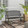 46" Outdoor Garden Bench, Metal Bench, Steel Slatted Frame Furniture for Patio, Park, Porch, Lawn, Yard, Deck, Brown