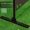 6.5FT Metal Outdoor Privacy Panels, Outdoor Room Divider with Stand and Ground Stakes, for Garden,  Messy Branch Style
