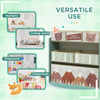 Toy Organizer with 6 Storage Bins, Kids Storage Unit for Bedroom, Kids Room, 25" x 12" x 26", Green