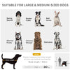 Foldable Doggy Stroller for Medium Large Dogs, Pet Stroller with Storage, Smooth Ride with Shock Absorption, Mesh Window & Safety Leash, Black