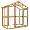 Walk-in Polycarbonate Greenhouse Green House with Automatic Temperature Window and Lockable Door, 6.5' x 4' x 6.7'