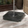 Offset Umbrella Base Outdoor Umbrella Weights, 132 lb. Capacity Water or 176 lb. Capacity Sand, Black