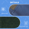 Elevated Portable Dog Cot Pet Bed with UV Protection Canopy Shade, 36 inch, Dark Blue