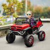 Licensed Mercedes-Benz 12V Kids Ride on Truck with Remote Control, Battery Powered Toy Car with Spring Suspension, LED Light, Horn & Music, Red