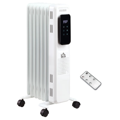 Electric Space Heater, Freestanding 161 Sq. Ft. Fireplace Heater with 3 Modes, Timer, and Remote, 600/900/1500 W, White