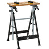 Work Bench Tool Stand with Adjustable Height and Angle, Carpenter Saw Table with 4 Clamps, Steel Frame, 220lbs Capacity