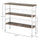 3-Tier Industrial Style Storage Metal Wooden Shelf with a Robust Multi-Functional Design & Adjustable Feet  White