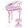 Musical Kids Electronic Keyboard 37 Key Piano Kids Miniature Digital Piano with Microphone - Pink