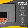 Wall Mounted Basketball Hoop, Mini Hoop with 45'' x 29'' Shatter Proof Backboard, Durable Rim and All-Weather Net for Indoor and Outdoor Use