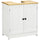 Bathroom Vanities Under Sink Storage Cabinet Cupboard with 2 Doors, 23.5" x 11.75" x 24", White