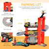 3-Level Parking Garage Toy Car Playset with Racetrack, Helicopter Ramp, Elevator, and Cars for Boys and Girls