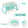 4-in-1 Folding Baby Bathtub Washing Set with Bath barrel, Washbasin and Safe Sucker Seat, Easy Storable Design, Green, for birth to 36 months