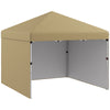 10 x 10ft Pop Up Canopy with Sidewalls, Weight Bags and Carry Bag, Height Adjustable Tents for Parties