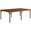 12' x 20' Outdoor Wooden Pergola, Grape Vine Gazebo with Concrete Anchors for Garden, Patio, Backyard, Deck, Brown