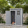 Garden Shed, 5'x3' Outdoor Storage Shed with Lockable Doors & Vent, Metal Utility Tool Shed for Backyard, Patio, Gray