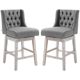 Swivel Bar Stools Set of 2, 27
