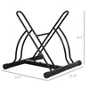 2-Bike Floor Stand Storage Parking Rack with Stable & Strong Steel Frame  Double Sided Design  & All-Around Use