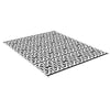 Reversible Outdoor Rug Carpet RV Camping Rugs with Carry Bag, 8' x 10', Black & White Chain