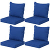 8-Piece Seat Cushion & Pillow Replacement Set, Patio Chair Cushions with Back for Indoor Outdoor, Navy Blue