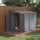 5' x 9' Outdoor Storage Shed, Lean to Shed, Metal Tool House with Floor Foundation, Lockable Doors & 2 Air Vents for Backyard, Patio, Lawn