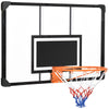 Wall Mounted Basketball Hoop, Mini Hoop with 45'' x 29'' Shatter Proof Backboard, Durable Rim and All-Weather Net for Indoor and Outdoor Use