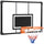 Wall Mounted Basketball Hoop, Mini Hoop with 45'' x 29'' Shatter Proof Backboard, Durable Rim and All-Weather Net for Indoor and Outdoor Use
