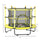 4.6' Trampoline for Kids with Safety Enclosure & Ball Pit, Yellow