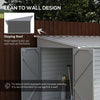 5' x 9' Outdoor Storage Shed, Lean to Shed, Metal Tool House with Floor Foundation, Lockable Doors & 2 Air Vents for Backyard, Patio, Lawn