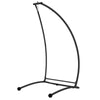Hammock Chair Stand, C-Shape Hanging Heavy Duty Metal Frame Hammock Stand for Hanging Hammock Porch Swing Chair, Indoor & Outdoor Use, Black