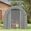 Galvanized Metal 6' x 8' Outdoor Storage Tent, Heavy Duty and Waterproof Portable Shed, for Bike, Motorcycle, Tools