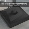 Cantilever Umbrella Stand with Liftable Wheel, Adjustable Foot Pads, Fillable Umbrella Base for Outdoor, Lawn, Deck