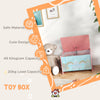 Toy Box with Lid, Toy Chest Storage Organizer for Bedroom, Pink