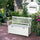 41 Gallon Outdoor Storage Bench, Wooden Deck Box with Inner waterproof PE Lining, 2-Seat Container Perfect for Patio Garden, White